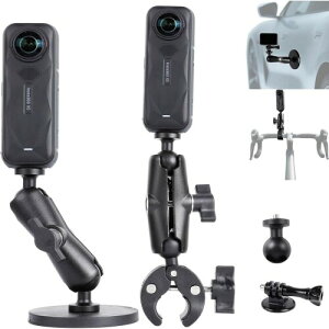 insta360 x5�p �N�����v�}�E���g �A���~�j�E������ 360°��] �ԍڃ}�O�l�b�g 88mm�}�O�l�b�g�}�E���g���]�� �o�C�N �}�E���g GoPro�p�A�N�Z�T���[ �ϖ��Պ���~�� �A�N�V�����J���� Hero 13 12 11
