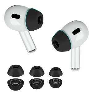 KK CABLE Jun-01 �v���~�A���������[�t�H�[���`�b�v AirPods Pro ��1 & ��2���� �Ή� �����p �C���[�s�[�X S/M/L �T�C�Y ���E���C�K�[�h�t �Չ���/�t�B�b�g��/�E���h�~, �[�d�P�[�X�Ƀt�B�b�g Jun-01