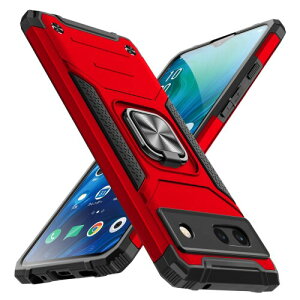 CQTMYWL �Ή� Pixel 6A �p�� �P�[�X �����O �ϏՌ� ���^ �ČRMIL�K�i �Ռ��z�� �w��h�~TPU+PC�ގ� ���b�h