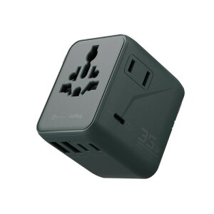 SAVEWO UniPlug GaN���� 35W PD3.0 �}���[�d�� �C�O���s�p �ϊ��v���O USB-C×3 USB-A×2 ���E200�J���Ή� �y�ʃR���p�N�g�݌v ���s�p�R���Z���g�A�_�v�^�[ iPhone Android Switch �^�u���b�g �m�[�gPC�Ή� ��