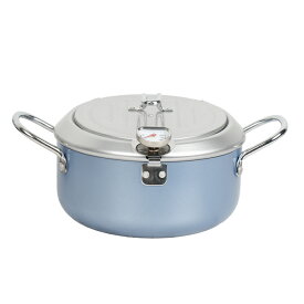 天ぷら鍋 揚げ鍋 20cm 鉄製 IH対応 ガス火 おしゃれ かわいい 鍋 ih バット蓋付き 取っ手付き 少ない油 コンパクト キッチン用品 調理器具　レッド　グリーン　ホワイト　ホワイトイエロー