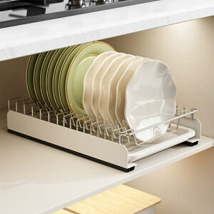 \クーポンで2,489円/ スライド式 ディッシュスタンド 食器スタンド 穴開け不要 取外し可能 立てて収納 食器収納 キッチン収納 皿立て 収納 組み合わせ 引き出し式 ディッシュスタンド ボウ