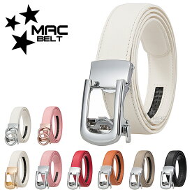 ゴルフ ベルト レディース 穴なし 白 赤 オレンジ ピンク 女性 ゴルフベルト おしゃれ オートロック 大きいサイズ カジュアル ブランド ゴルフウェア 白ベルト 無段階 細い 可愛い 30mm 3cm 合皮 MBL3