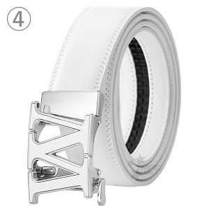ベルト ゴルフ メンズ ゴルフベルト 穴なし 大きいサイズ 白 穴無し ゴルフウェア オートロック ゴルフ用ベルト 本革 ブランド おしゃれ ワンタッチ 無段階 バックル 紳士 男性 ロング イニ