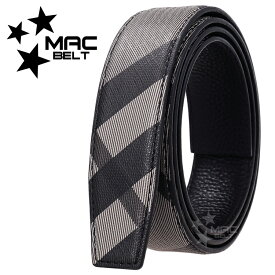 ベルト バックルなし メンズ ベルトのみ 35mm チェック柄 本革 穴なし 帯のみ 革のみ 交換用 替えベルト ベルト革のみ 無段階 オートロック ワンタッチ ズボン用 ゴルフ用 大きいサイズ 革 120cm MBU-SB-BE