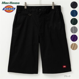 [最大650円OFF全品クーポン6/11まで]ディッキーズ Dickies ショートパンツ ハーフパンツ カラーパンツ メンズ ストレッチ ウエストゴム ツイル ボトムス ワンポイント ブランドロゴ ポケット ショート丈 ハーフ丈 膝丈 膝上丈 半ズボン