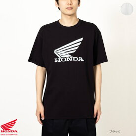 ホンダ Honda 半袖Tシャツ 5分袖 メンズ 綿100% ロゴ トップス 刺繍 クルーネック カットソー [選べる福袋対象]