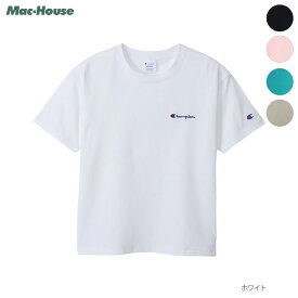 チャンピオン Champion 半袖Tシャツ レディース 綿100% ロゴ トップス サステイナブル 刺繍 カットソー クルーネック