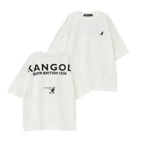 [今だけ全品5％OFFクーポン！4/1 9:59まで]カンゴール KANGOL 半袖Tシャツ 綿100％ コットン キッズ 子供服 男の子 女の子 ボーイズ ガールズ トップス ビッグシルエット ゆったり バックプリント ロゴ刺繍 クルーネック カットソー