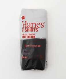 [2点以上10％OFFクーポン4/30 10時まで]ヘインズ Hanes 半袖Tシャツ インナーTシャツ レディース 綿100% コットン インナー 下着 肌着 無地 シンプル クルーネック 下着 肌着 インナー