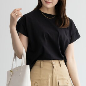 [GW限定3980円以上20％OFFクーポン]ハッシュアッシュ HusHusH 半袖Tシャツ レディース 綿100% シフォン素材 トップス 袖切替 シルケット加工 クルーネック カットソー