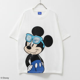 [今だけ全品5％OFFクーポン！4/1 9:59まで]ディズニー Disney 半袖Tシャツ キッズ 子供服 男の子 ボーイズ トップス ビッグシルエット ゆったり キャラクター プリント クルーネック カットソー