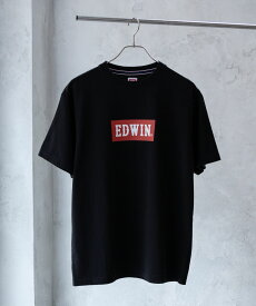 [特別価格][全品対象クーポンで更に割引]エドウィン EDWIN 半袖Tシャツ メンズ 綿100％ コットン トップス ロゴ プリント クルーネック カットソー