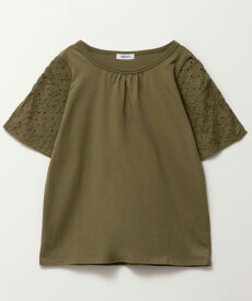 [特別価格★更に最大600円OFFクーポン]半袖Tシャツ キッズ 子供服 女の子 ガールズ トップス 冷感 レース ギャザー 袖スリット カットソー