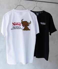 [25日全品P2倍＆2点以上10％OFFクーポン]あす楽 ノートン Norton 半袖Tシャツ メンズ 綿100％ コットン トップス ロゴ 刺繍 クルーネック カットソー