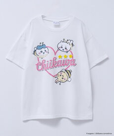 [今だけ！2点以上10％OFFクーポン]ちいかわ 半袖Tシャツ キッズ 子供服 女の子 ガールズ トップス キャラクター プリント クルーネック カットソー