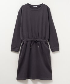 ワンピース 長袖 裏毛 キッズ 子供服 女の子 ガールズ トップス USコットン ポケット ウエスト紐 無地 カットソー [選べる福袋対象]