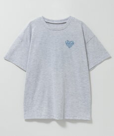 [10日限定P5倍][特別価格★更にクーポン割]シンプリファイ Simplify Tシャツ 子供服 女の子 キッズ 半袖 ガールズ トップス オーバーサイズ 大きめ 綿混 ロゴ ワッペン 刺繍 黒 クルーネック カットソー