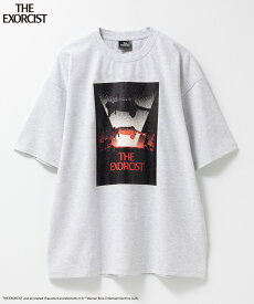 [特別価格★P5倍・まとめ買いクーポン]エクソシスト Tシャツ メンズ 半袖 5分袖 綿混 ワイドシルエット 大きめ ゆったり トップス プリント 白 黒 クルーネック カットソー ユニセックス レディース