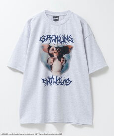 [10日限定P5倍][特別価格★更にクーポン割]グレムリン GREMLINS Tシャツ メンズ 半袖 5分袖 綿混 ワイドシルエット 大きめ ゆったり トップス ギズモ プリント 白 黒 クルーネック カットソー ユニセックス レディース
