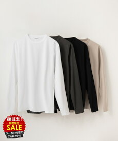 [特別価格★更に最大500円OFFクーポン]長袖Tシャツ ロンT メンズ 抗菌防臭 トップス 無地 シンプル クルーネック カットソー