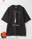 [特別価格★更に最大600円OFFクーポン]IT/イット Tシャツ メンズ 半袖 5分袖 綿混 ルーズシルエット 大きめ ゆったり トップス プリント 白 黒 クルーネック カットソー ユニセックス レディース