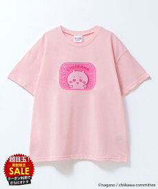 [特別価格★更に最大600円OFFクーポン]ちいかわ Tシャツ 子供服 女の子 キッズ 半袖 ガールズ トップス 綿混 キャラクター PVCワッペン プリント 白 クルーネック カットソー