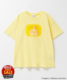 [特別価格★更に最大600円OFFクーポン]ちいかわ うさぎ Tシャツ 子供服 女の子 キッズ 半袖 ガールズ トップス 綿混 キャラクター PVCワッペン プリント クルーネック カットソー