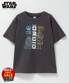 [特別価格★更に最大600円OFFクーポン]STAR WARS スター・ウォーズ Tシャツ 子供服 男の子 女の子 キッズ 半袖 ボーイズ ガールズ ユニセックス トップス キャラクター プリント クルーネック カットソー