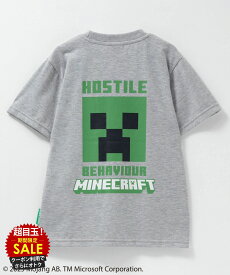 [特別価格★更に最大500円OFFクーポン]マインクラフト Minecraft Tシャツ 子供服 男の子 キッズ 半袖 ボーイズ トップス キャラクター マイクラ エンダーマン クリーパー 黒 クルーネック カットソー