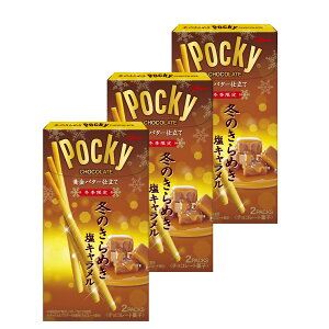 冬のきらめきポッキー 塩キャラメル 1箱2袋×3個 冬季限定 グリコ ポッキー サタプラ サタデープラス ひたすら試してランキング