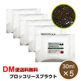 【DM便送料無料】ブロッコリースプラウト 30ml×5個セット 種 タネ ブロッコリー 飼育 たね ブロッコリー 花粉症 花粉症対策 花粉 二日酔い 花粉症 野菜 料理 家庭菜園 花粉症 令和 敬老の日