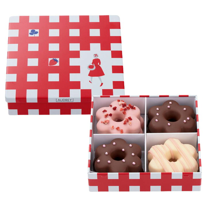 楽天市場 Audrey オードリー バレンタイン いちごのチョコクッキー缶 1缶 8枚入 バレンタイン限定 22 チョコレート ギフト チョコ お菓子 自分 彼氏 本命 義理 友達 Macaron