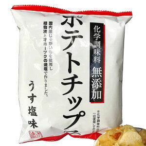 深川油脂工業 ポテトチップス うす塩 60gx1袋 化学調味料無添加 国産じゃがいも オホーツクの焼き塩 北海道 ポテチ ラヴィット