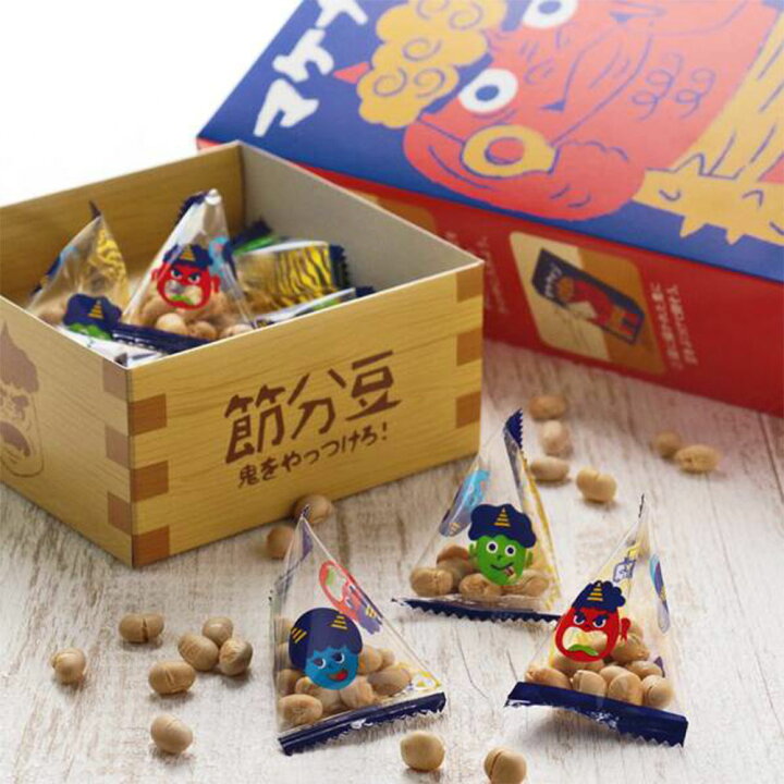 楽天市場 カルディ もへじ 節分豆 鬼をやっつけろ 10袋入 1箱 Kaldi 節分 豆 豆まき 節分豆まき用 大豆 豆まきの豆 豆投げ 福豆 個包装 小分け 23 Macaron