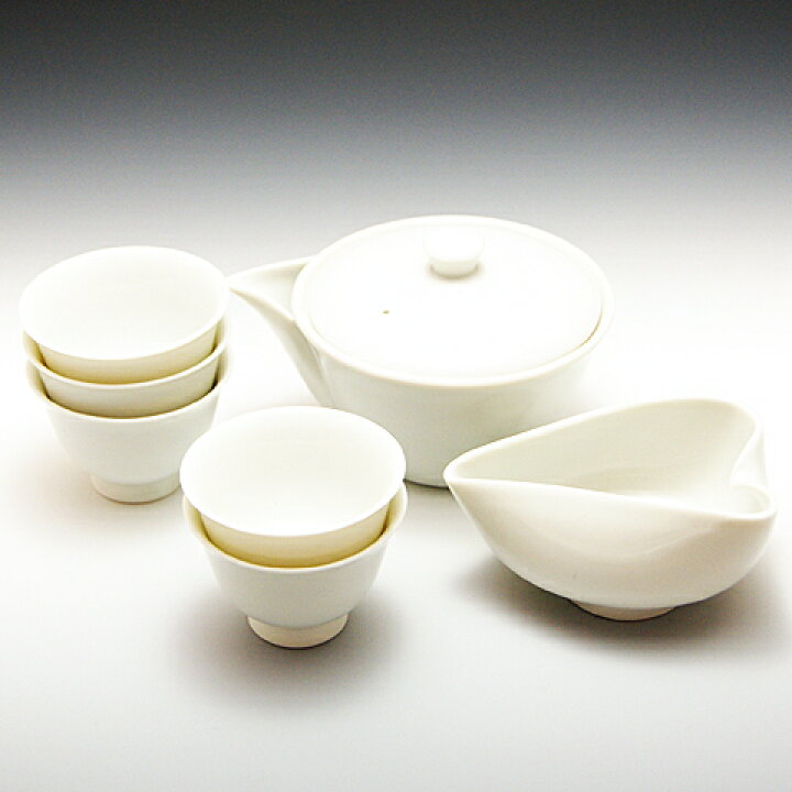 楽天市場】玉露用 宝瓶 湯冷まし 茶碗 セット 白磁 茶器 美濃焼 陶磁器 