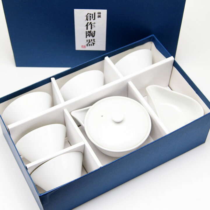 楽天市場】煎茶用 宝瓶 湯冷まし 茶碗 5個セット 白磁 茶器 美濃焼 