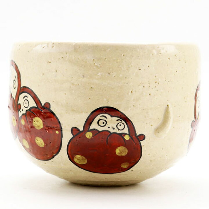 楽天市場】抹茶碗 達磨絵 中村良二作 通年物 木箱入り 茶道具 陶磁器 