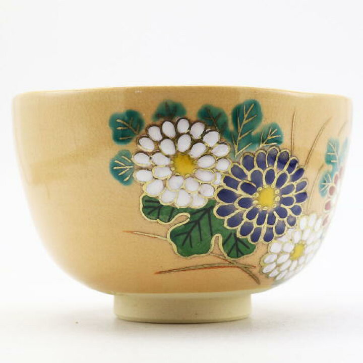 楽天市場】抹茶碗 菊 秋物 鈴木一点作 木箱入り 茶道具 陶磁器 茶器 