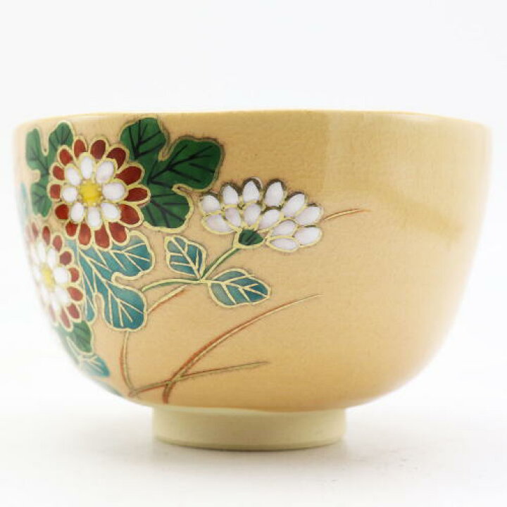 楽天市場】抹茶碗 菊 秋物 鈴木一点作 木箱入り 茶道具 陶磁器 茶器 
