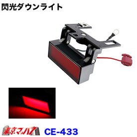 CE-433 トラック用品　閃光ダウンライト　12/24V共用　レッド