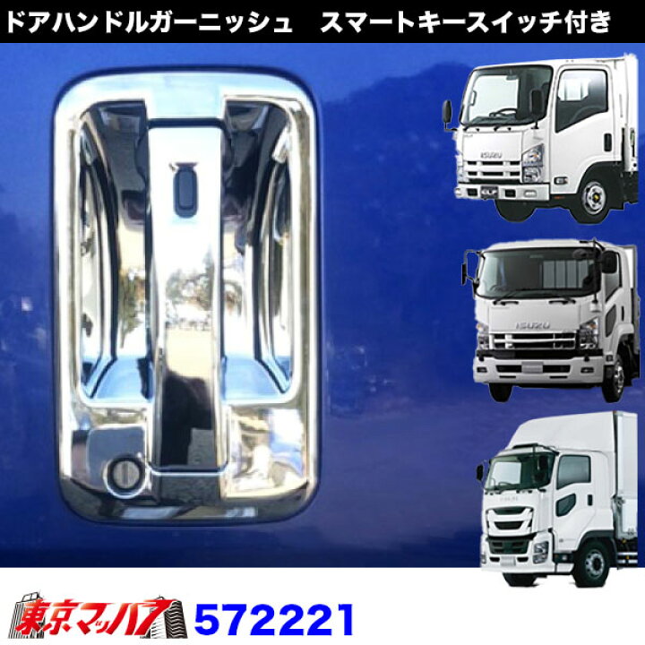 楽天市場】572221 ドアハンドルメッキカバーセット トラック用品 