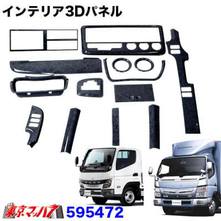 楽天市場】595472 インテリア3Dパネル ふそう 20キャンター/ブルー 