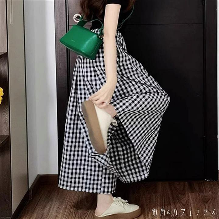 楽天市場】パンツ ボトム 3色 ガウチョ ロング マキシ ポケット  