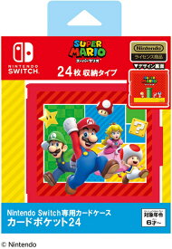 【新品】【NSHD】Nintendo Switch専用カードケース カードポケット24 スーパーマリオ エンジョイver．[在庫品]