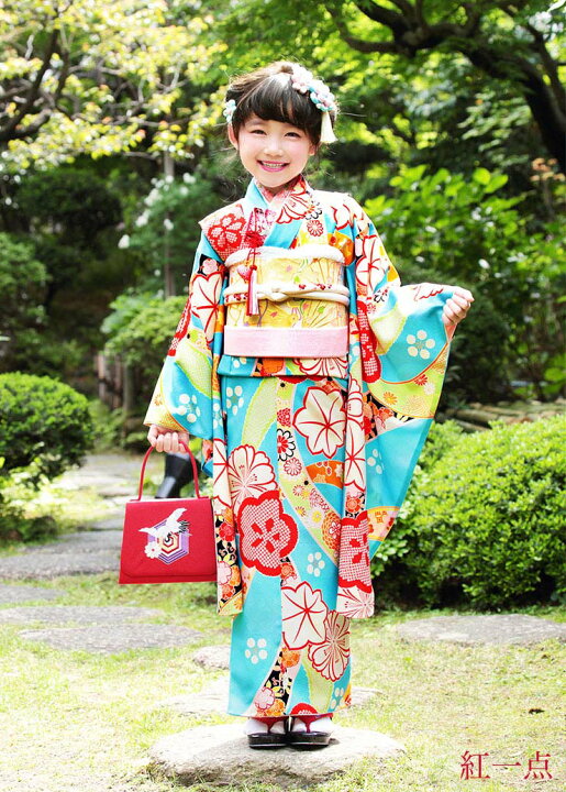 撫松庵 ブランド 7歳着物用.作り帯.桜柄 ピンク④七五三.お正月 ハンサム
