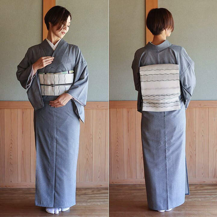 楽天市場】再入荷！[ 夏きもの ] 洗える 夏着物 絽 江戸小紋 蔦花紋  