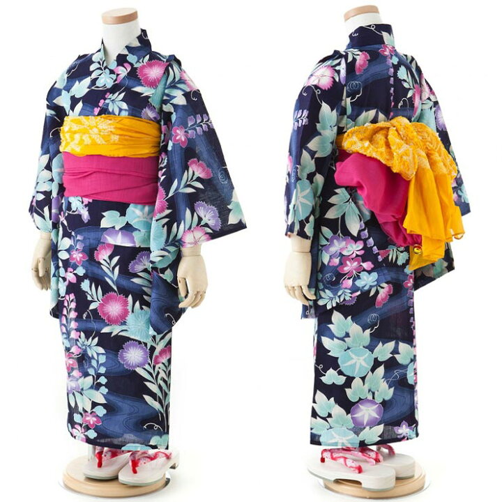 楽天市場】【5-6才向け】「撫松庵Jr.」仕立て上がり こども 浴衣 （染  