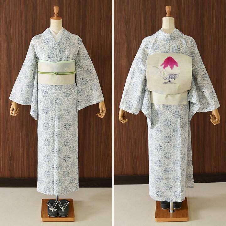楽天市場】待望の再入荷♪[夏帯] 夏名古屋帯 しろくまのかき氷 (麻 
