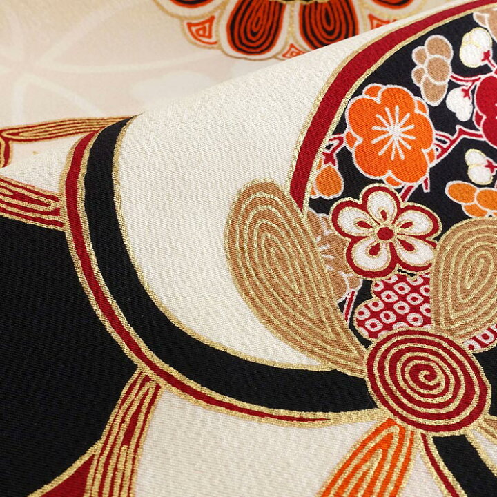 楽天市場】正絹 七五三 7歳 着物セット 女の子 橘梅 オフホワイト SP32  